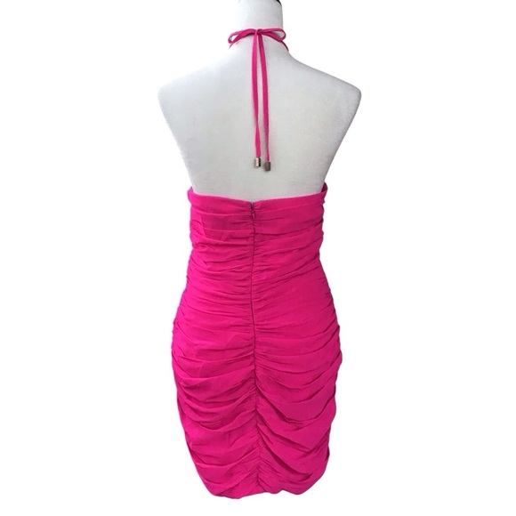 Runaway The Label Rosette Mini Dress In Fuchsia Size 8/Large - Picture 8 of 12